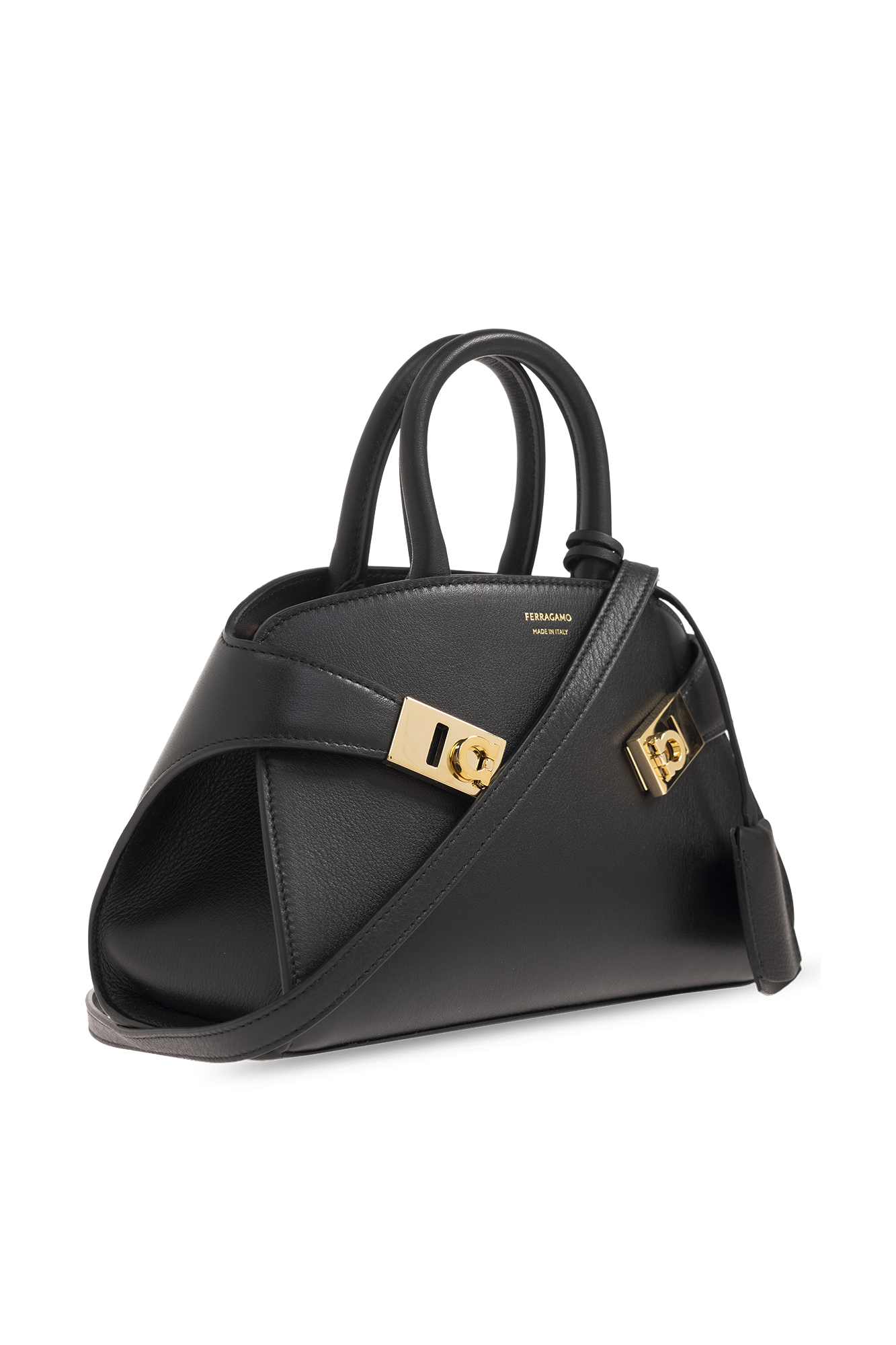 Black 'Hug Mini' shoulder bag FERRAGAMO - Vitkac AS